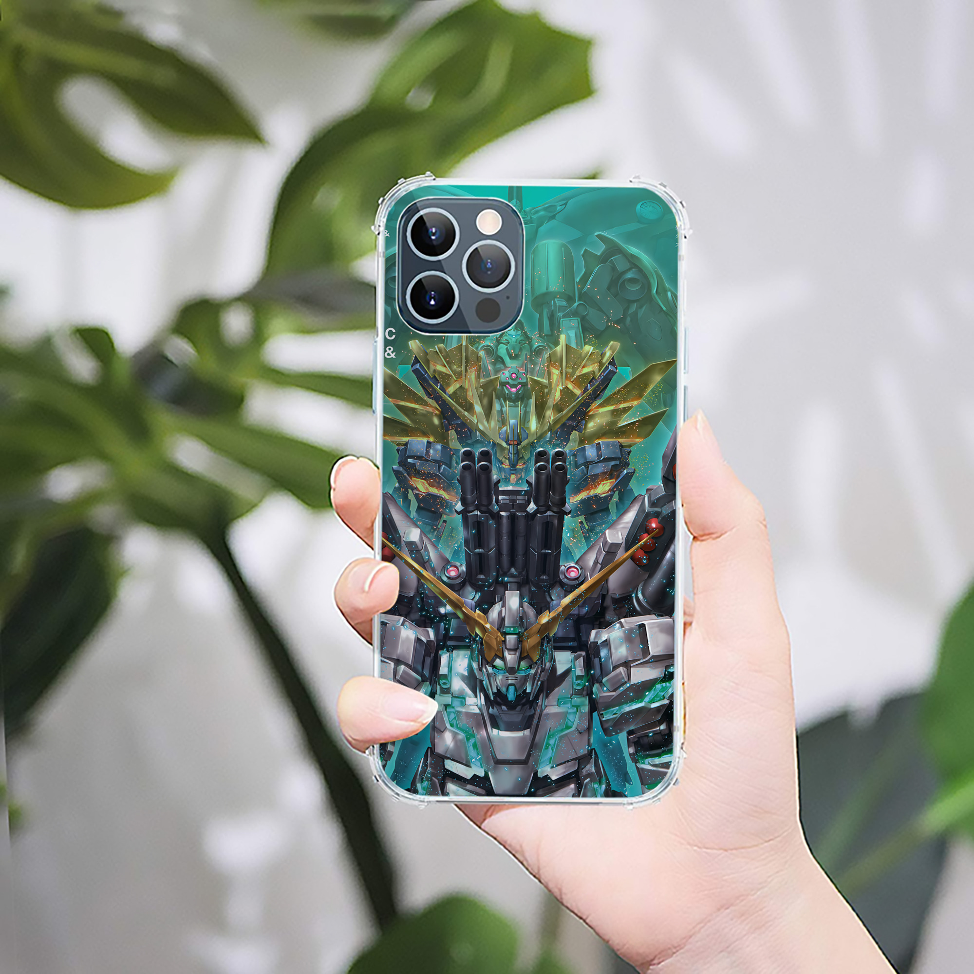（画像用） 機動戦士ガンダム Mobile Suit Gundam 【iPhone 12シリーズ対応】透明スマホケース（クリアソフトケース）